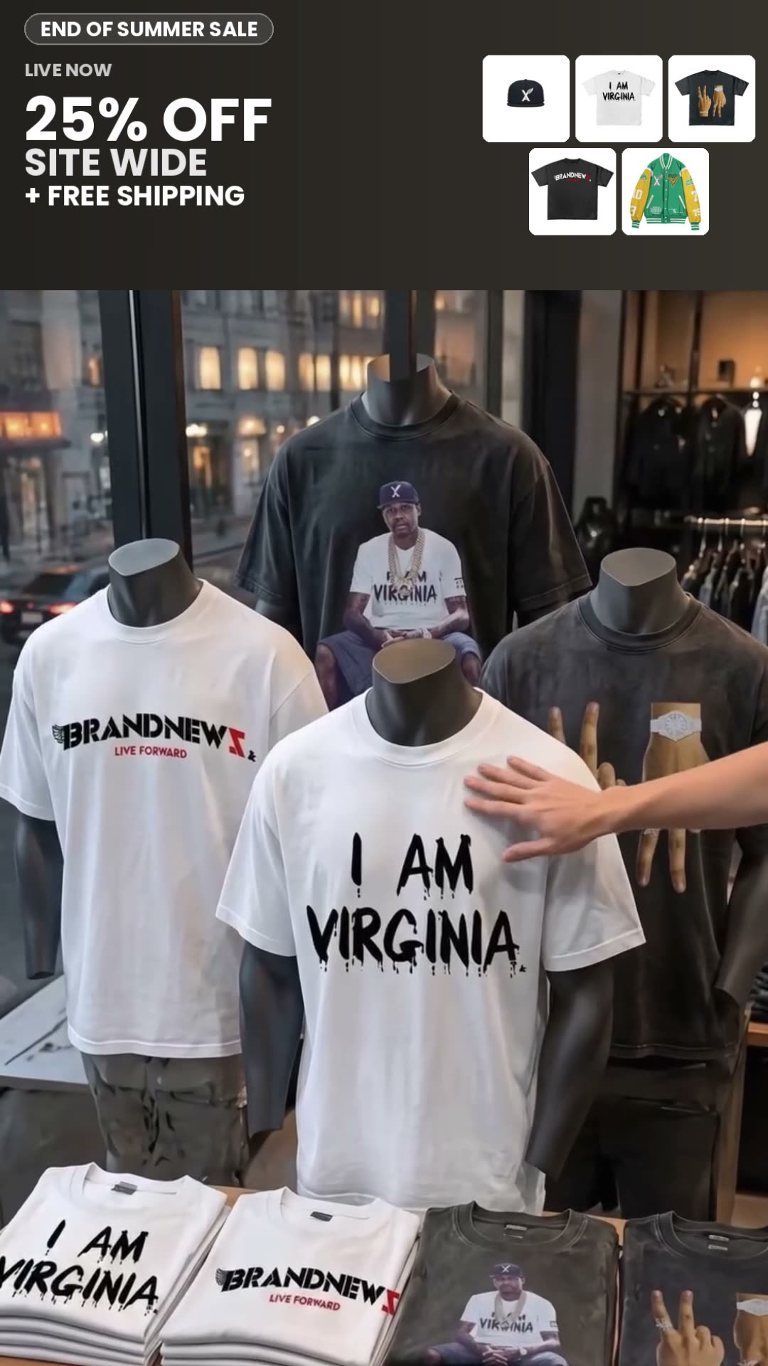 Apparel brand end-of-summer sale
