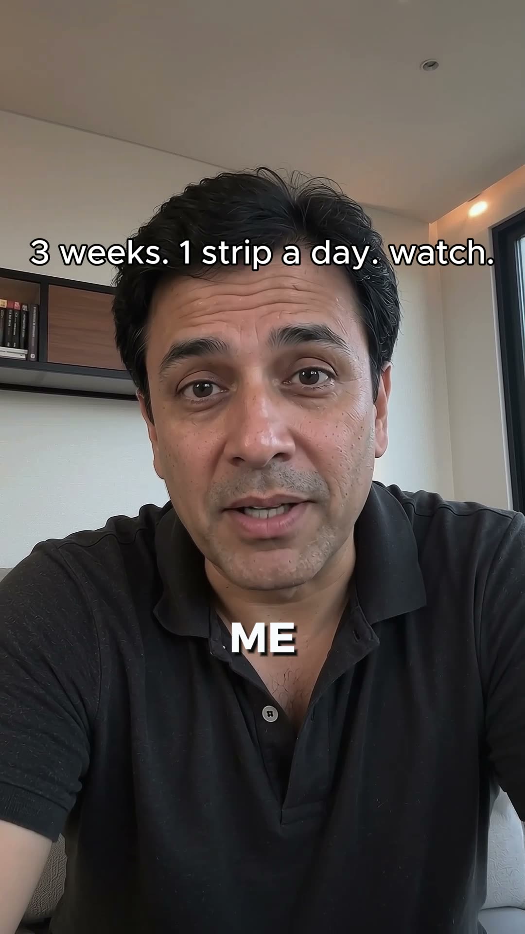 Daily strip, three-week transformation